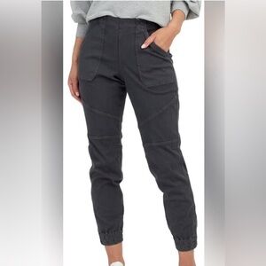 SPANX Stretch Twill Cargo Jogger Pants Size S in‎ Washed Black